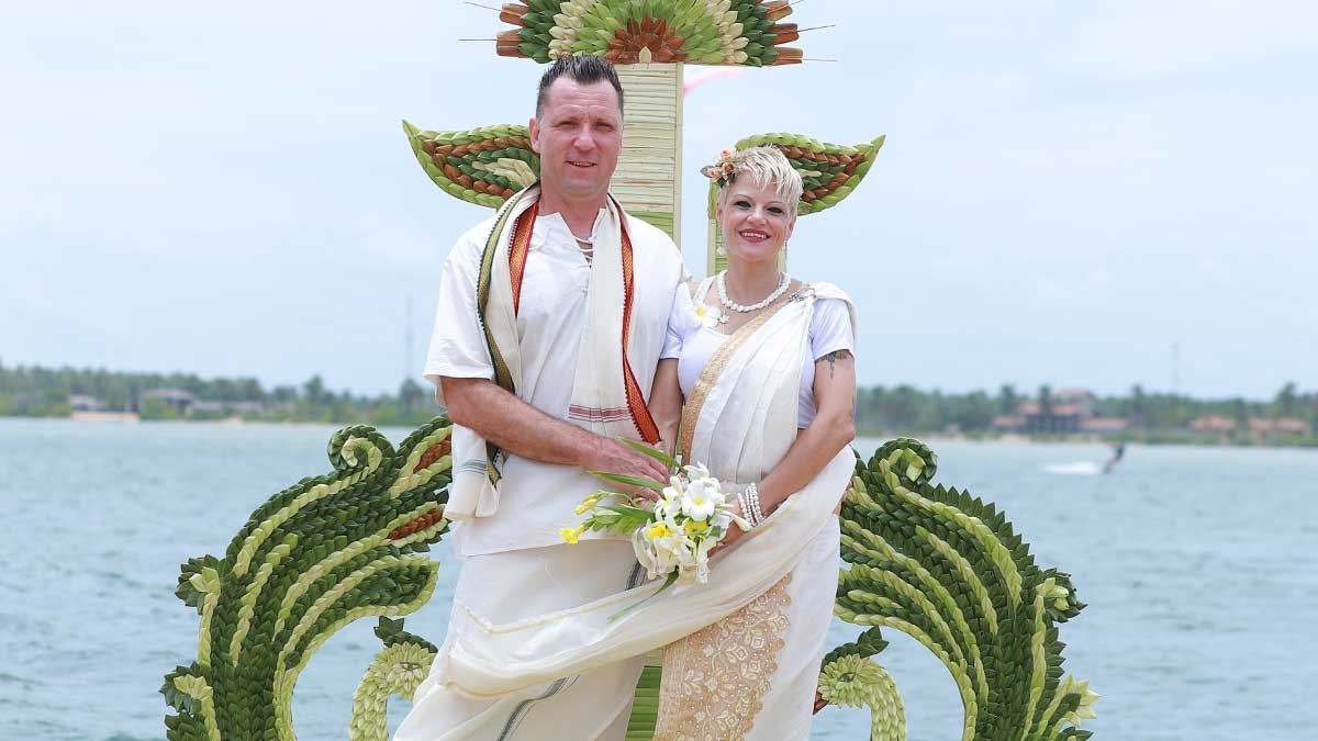 Buddhist wedding in kalpitiya sri lanka